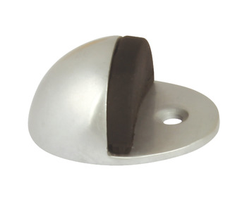 Door Stop Floor Mounted with Anti-Turn Peg Aluminium Satin anodised