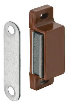 Magnetic Catch Pull 4-5 kg for Screw Fixing Square For screw fixing Brown