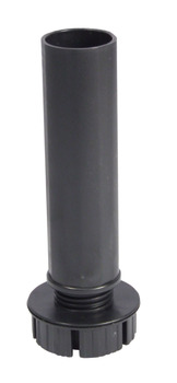 Foot and Shaft Section for 100 to 150 mm Plinth Heights Plastic 135 mm height - Black - (New number for 637.65-0012)