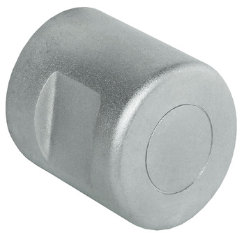 Fixed adapter handle Symo length 30 mm mass manufacture for combination with rotary handles where a uniform drilling pattern for rotary handle and fixed adapter knob is required With cover cap without rings