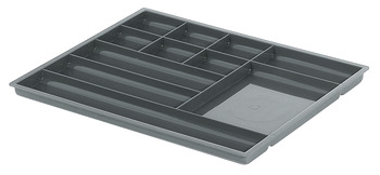Pen and Pencil Tray with Eleven Compartments Plastic For inserting in trays or for hooking onto drawer sides Anthracite finish