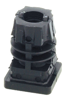 Square Plug with M10 Internal Thread with M10 internal thread Size: 25 x 25 mm