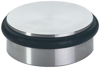 Door Stop Puck Floor Mounted Ø 92 x 34 mm Stainless Steel Weight 1.1 kg Satin