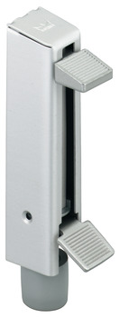 Door Holder Foot Operated Max. Throw 55 mm Stainless Steel With Rubber Foot Silver mild steel