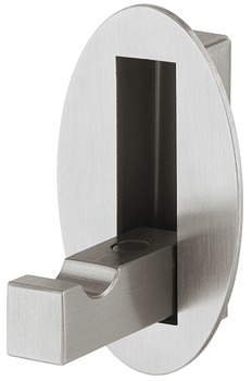 Coat Hook Stainless Steel 28 x 60 mm Folding Brushed matt finish