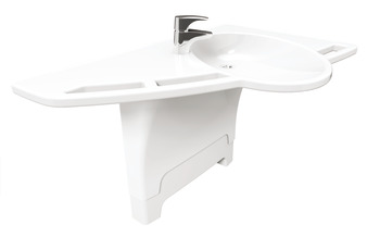 Cover for Adjustable Washbasin Legs Ropox Basic version left hand
