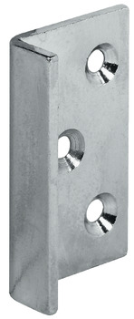 Angled Striking Plate 42x25x10mm Steel NP - view 2
