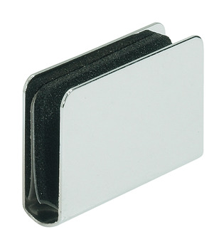 Counterplate for Magnetic Pressure Catches and for Glass Doors Black