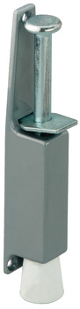 Door Stop Max. Door Weight 40 kg Zinc Alloy Steel and Rubber Startec Silver coloured lacquered case white stopper galvanized bolt