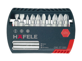 Bit Box PZ PH Flat with Magnetic Holder Häfele No. of bits: 10