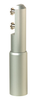 Partition Support Leg Cubicle Fittings for 12-13 and 17-21 mm Board Partitions Aluminium Satin anodised finish