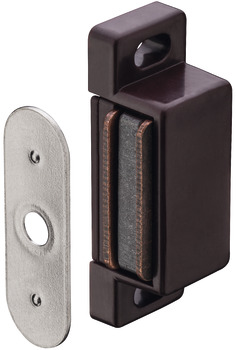 Magnetic Catch Pull 2.0 kg for Screw Fixing Square Brown