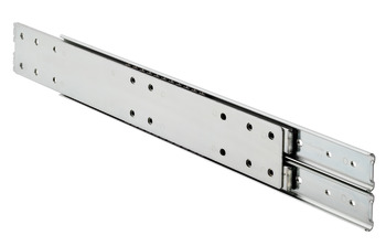 6026 BB Drawer Runner 2-Way Sgl 100kg 550mm Bright Zinc Plated