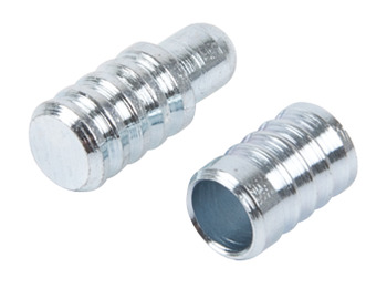 Table Top Connecting Fitting for Extending Tables Steel Press-fits into Ø 8 mm hole Blue galvanized - view 2