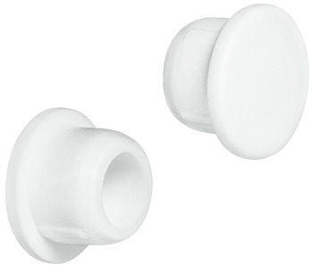 Cover Cap for Ø 6 mm Blind Hole For push fitting White RAL 9010