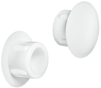 Cover Cap Plastic for Blind Holes Ø 10 mm For push fitting White