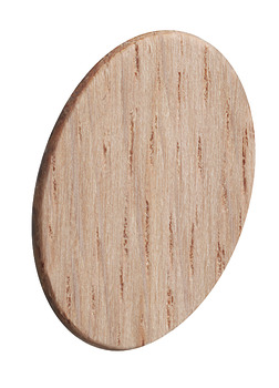 Cover Cap Self Adhesive Wood Veneer For screw heads or Minifix connector housing Oak
