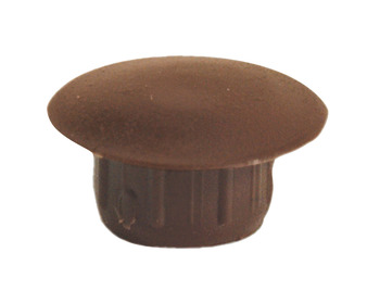 Cover Cap for Ø 12 mm Blind Hole For push fitting Dark brown RAL 8014 - view 2