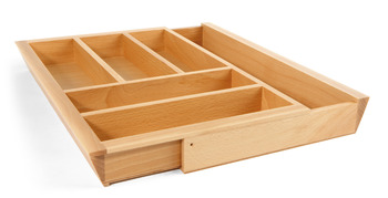 Wooden Expanding Cutlery Insert for Drawer Depth 440-500 mm eXTray Ash 420 mm deep for drawer depth 450 mm 300-530 mm insert width for drawer width 400-600 mm
