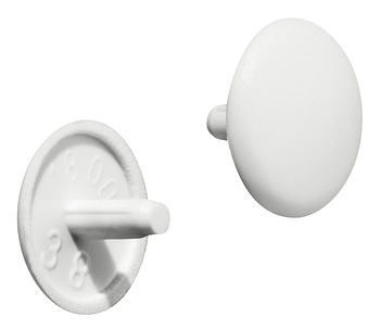 Trim Cap for Hospa Screws with Countersunk Head Plastic White RAL 9010