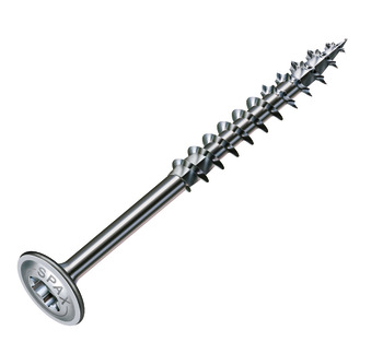 Spax Screw, Washer Head, T-Star, Fully Threaded, 6.0 x 120 mm, TS30
