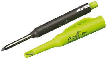 Deep hole marker with solid material lead for all surfaces