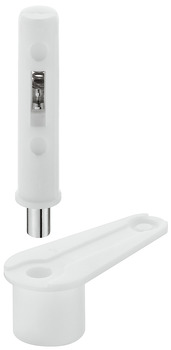 Pivot Hinge 140° Without Stop For flush mounted doors White