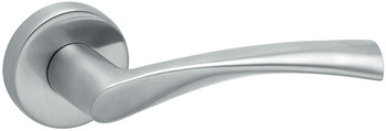 Lever Handles on Round Roses 304 Stainless Steel Wing Startec Satin