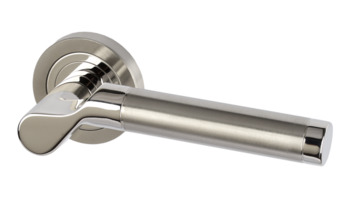 Lever Handles on Round Roses 304 Stainless Steel Selma Startec Polished/satin
