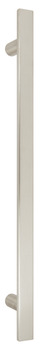 Pull Handle Bolt Through Fixing 316 Stainless Steel Flat Section Hole centres 300 mm polished stainless steel