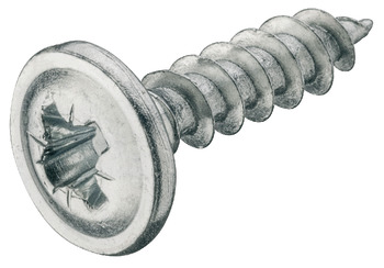 Hospa Flat Head Screw, PZ, Fully Threaded, Galvanized, 4.0 x 20 mm