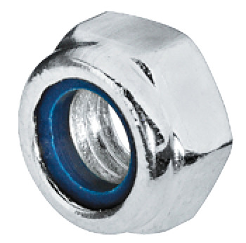 Hexagon Locking Nut Galvanized Steel with Nylon Insert Internal thread Ø M5