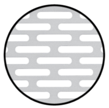 Ventilation Grille Rectangle 250x70mm Anodised M.Silver - view 2