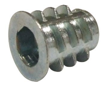 Screw-In Sleeve M6 Internal Thread Galvanized Zinc Alloy Length 13 mm