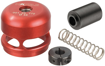 Red Jig Depth Gauge with Spring and Depth Stop Depth gauge size 48 mm up to drill bit Ø 26-40 mm