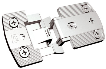 Exposed Axle Hinge 270/240° with 5 mm Exposed Axle for Thin Doors Shallow design Overlay 7.0 mm 13/19 mm side wall thickness for side/centre panel mounting