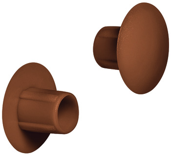 Cover Cap for Blind Holes Ø 5 mm Plastic For push fitting Fawn brown RAL 8007