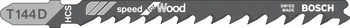 Jigsaw Blade Bosch T144D 1 pack = 5 blades