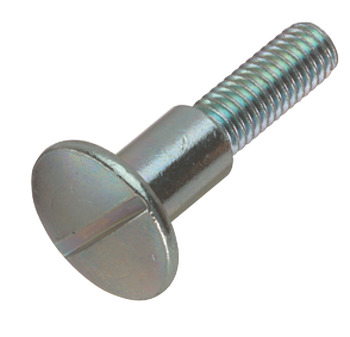 M6 Shoulder Screw, Screwdriver Slot, Zinc Plated, Head Ø 16 mm, 28 mm