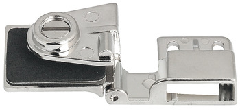 Glass Door Hinge 170° Middle Zinc alloy Polished chrome plated