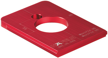 Drill Guide Häfele Red Jig for Maxifix 55/35