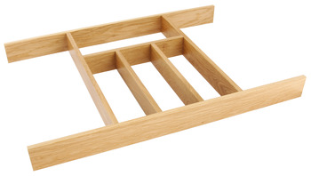Wooden Cutlery Insert for Drawer Width 400-1000 mm 55 mm height