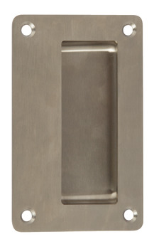 Pull Handle Flush Anti-Ligature Solid Stainless Steel Satin stainless steel