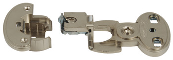 Exposed Axle Hinge Arm 180° Single Pivot Quick Mounting Aximat 300 Order hinge arm and cup separately Hinge arm