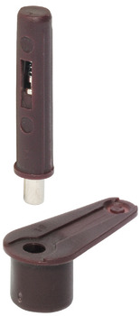 Pivot Hinge 140° Without Stop For flush mounted doors Brown