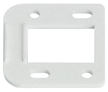 90D Spacer Plate 2.0mm Plastic White