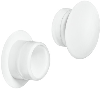 Cover Cap for Ø 12 mm Blind Hole For push fitting White RAL 9010