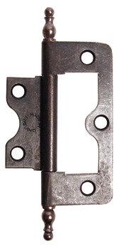 Flush Hinge Medium Duty for Inset Doors Length 88 mm Steel/Zinc Alloy With fixed pin Florentine bronzed