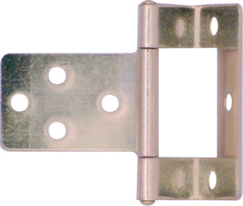 Flush Hinge Cranked Medium Duty Steel For medium duty applications Electro brassed