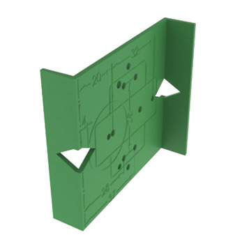 Marking Jig for Tiomos Concealed Hinges 45/9.5 drilling pattern
